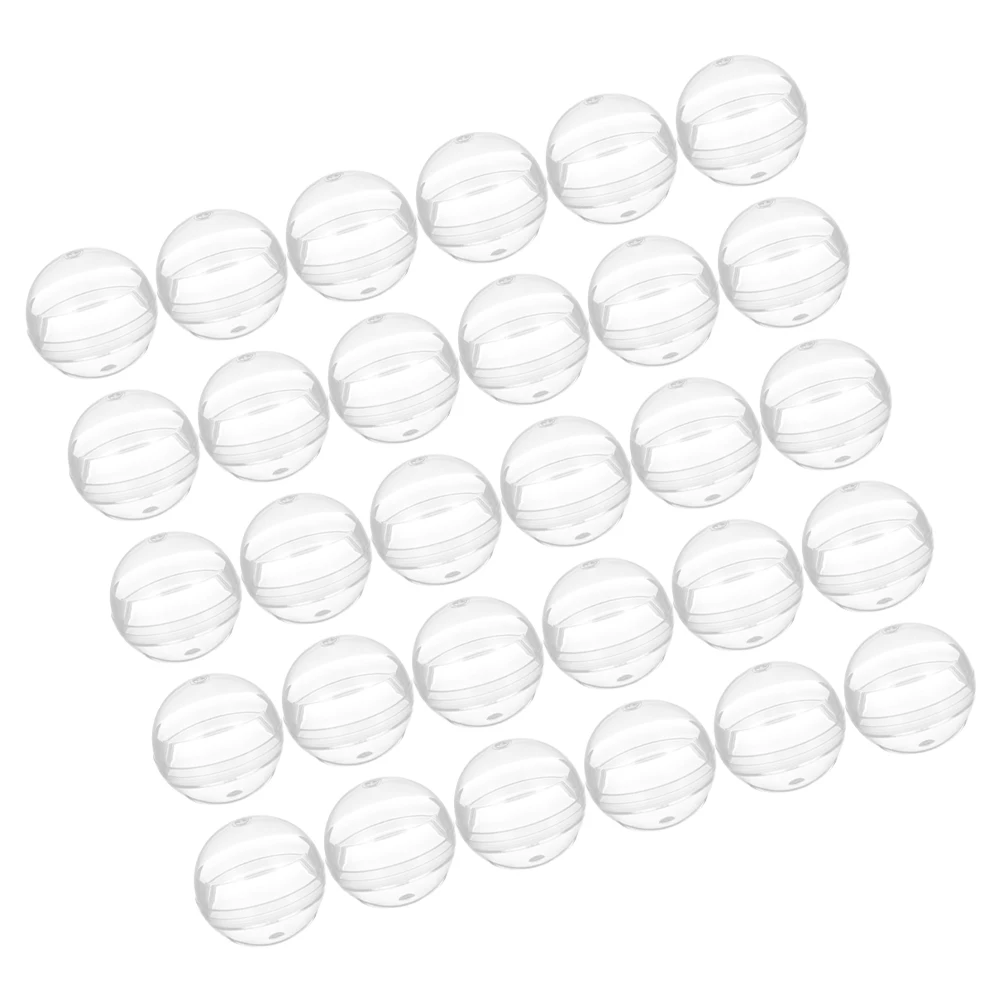 

50pcs Transparent Egg 28Mm Fillable Plastic Ball Vending Machine For Kids Party Favors Easter Crafts Diy Storage Claw