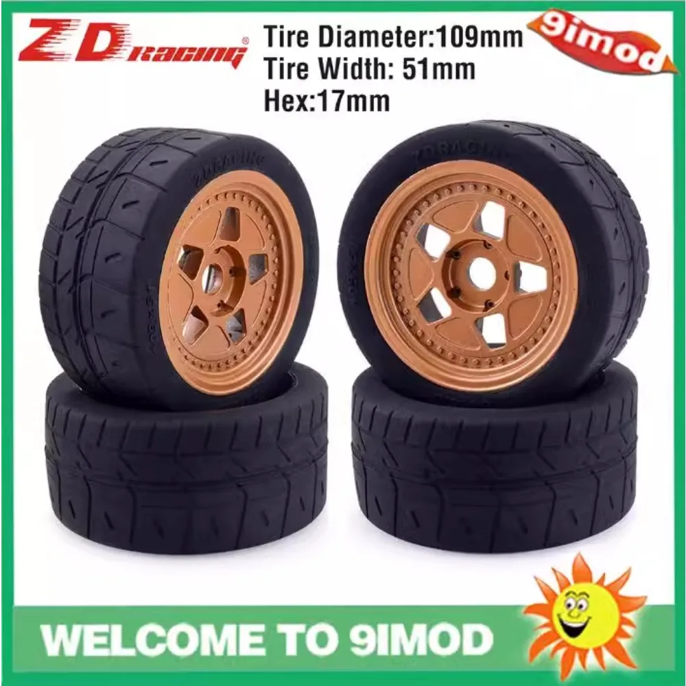 ZD Racing EX-07 1/7 RC Car Spare Parts Flat Sports Car Top Speed Tire Hard Rubber Cloth Tire Cover