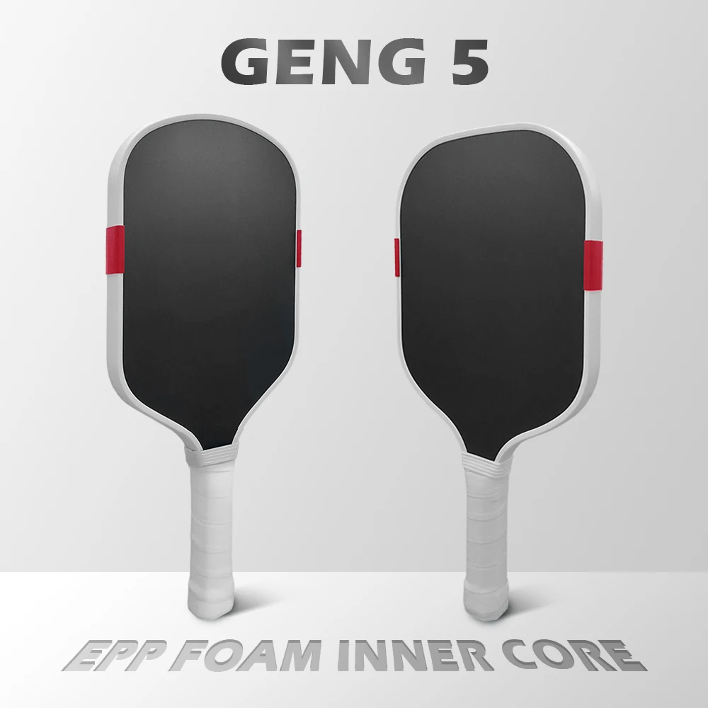 BOOM  Hot‑Pressed Pickleball Paddle, 5th‑Gen EPP Foam Core, T700 Carbon Fiber, Textured Surface for Extra Spin