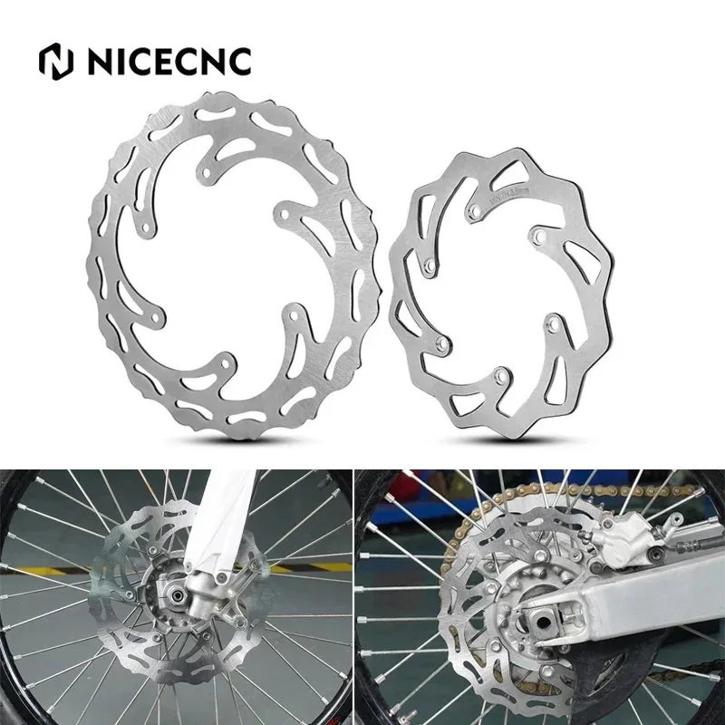 NICECNC For 1994-2022 KTM EXC 300 EXCF 500 450 400 350 300 250 200 150 125 SX XC SXF XCF 260MM 220MM Front Rear Brake Disc Rotor