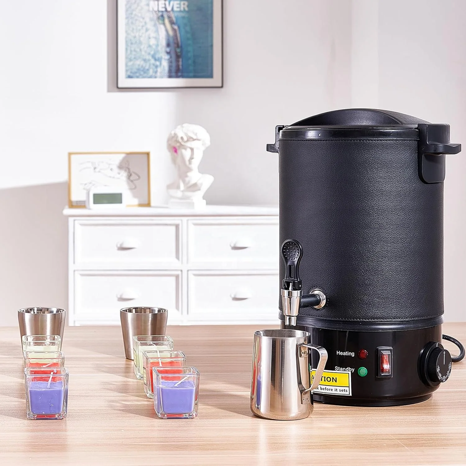 10L Set Zwarte Kaars Wax Machine Wax Oven Kaars Sintermachine