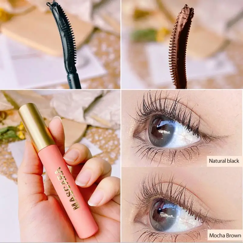 Eyelash Raincoat Curling Eyelash Primer Styling Liquid Natural Long-lasting Waterproof Long-lasting Non-blooming Mascara TSLM2