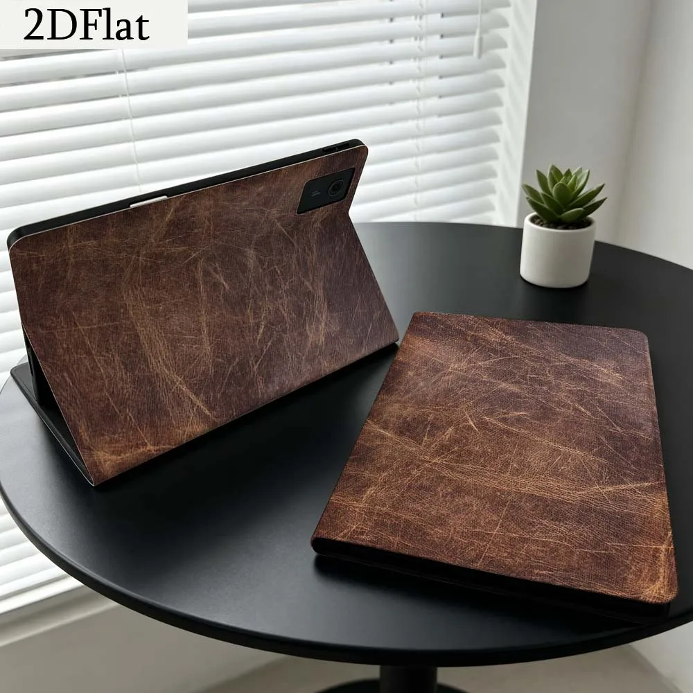 Brown Vintage Texture Gift For Lenovo Xiaoxin Pad Pro Tab K11 K10 Y900 3rd Y700 P11 P12 11.5 12.7 8.8 Inch Tablet Case