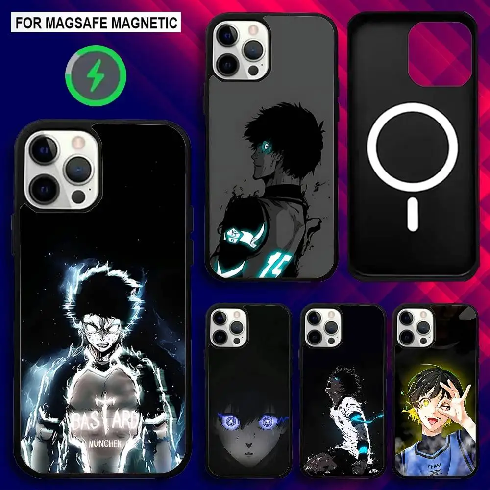 

B-Blue Comics L-Lock Phone Case For iPhone 17,16,15,14,13,12,11,Pro,Max,Plus,Mini,SE4,E Magnetic Magsafe Wireless Charging