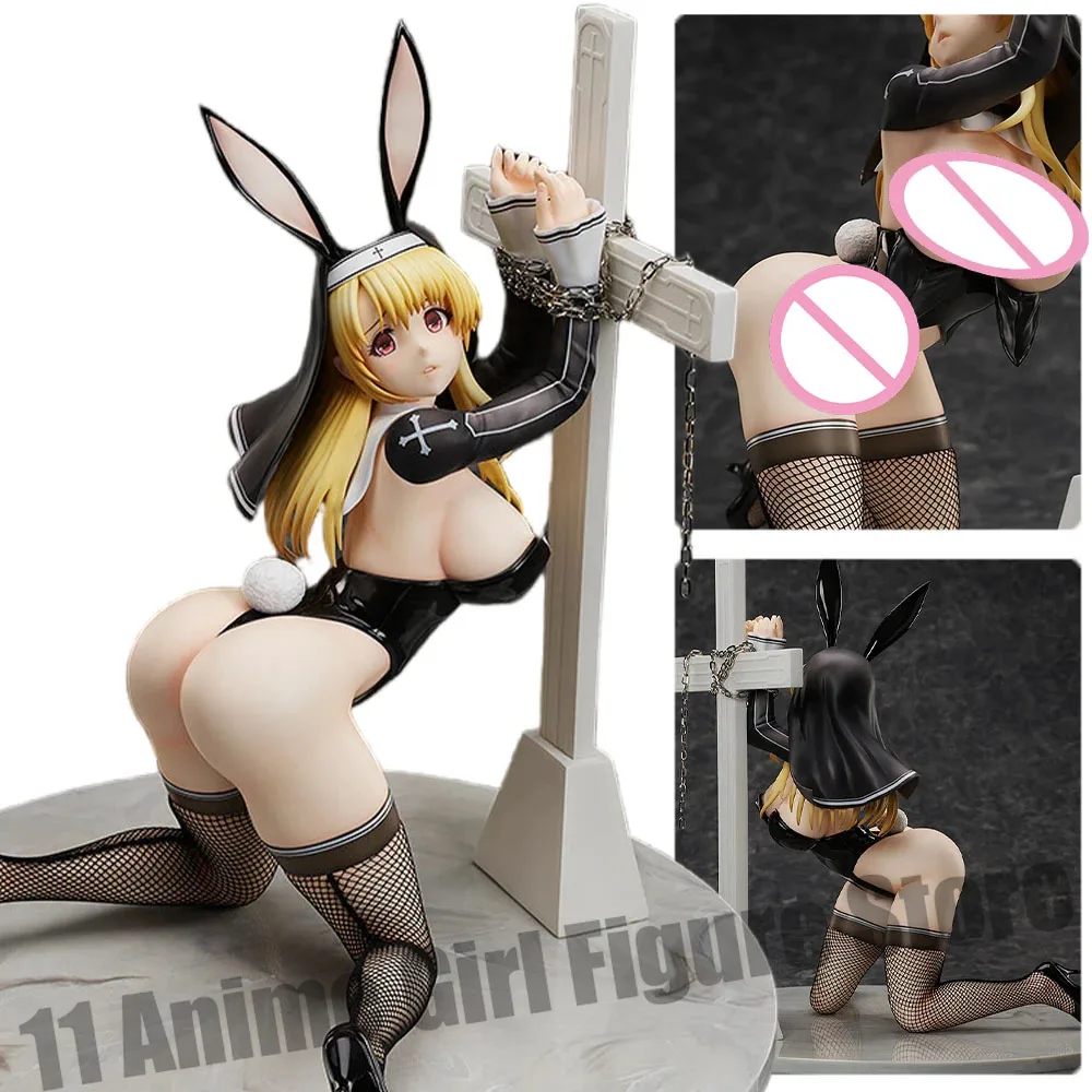 

34cm Native Japanese Hentai Figurine Sister Amelia Be Bound Bunny Girl Ver. PVC Action Figure Adults Collection Model Toys Doll