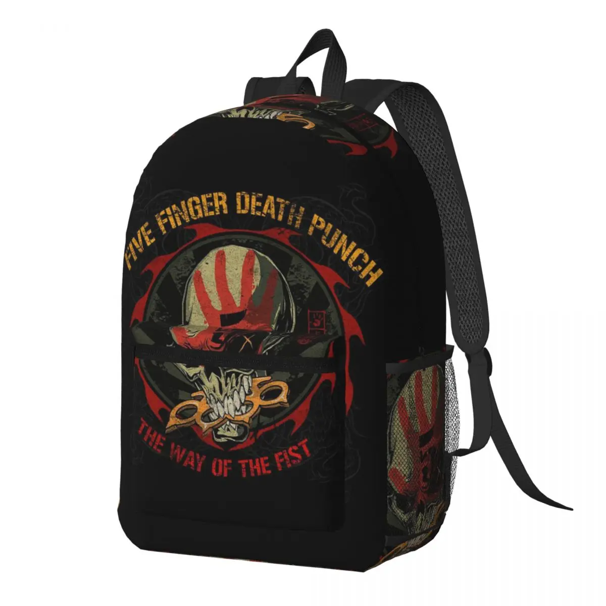 Five Finger Death Punch Rucksack, Tagesrucksack, große Kapazität, Kinder-Büchertasche, Schultasche, Umhängetaschen für Männer und Frauen