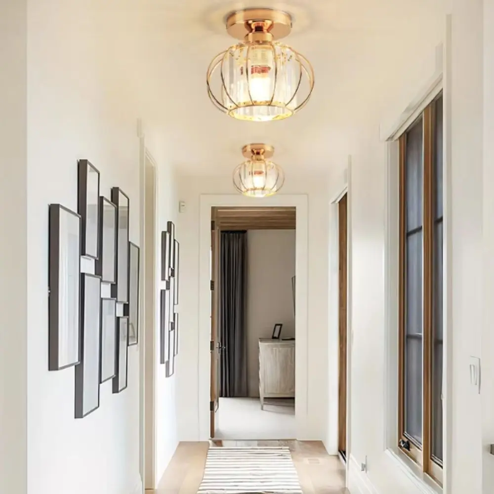Luxury Crystal Crystal Ceiling Light Modern Minimalist Channel Track Ceiling Light Luxur Track Lighting Fixture Dining Room