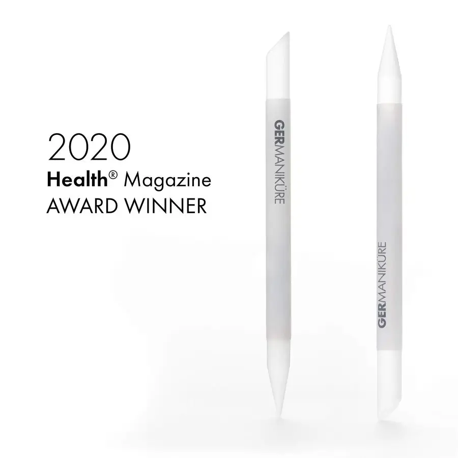 Ensemble de manucure 6 pièces en étui en daim violet, outils en acier inoxydable FINOX fabriqués en allemagne, fournitures de soins des ongles en verre fabriquées au Republ tchèque