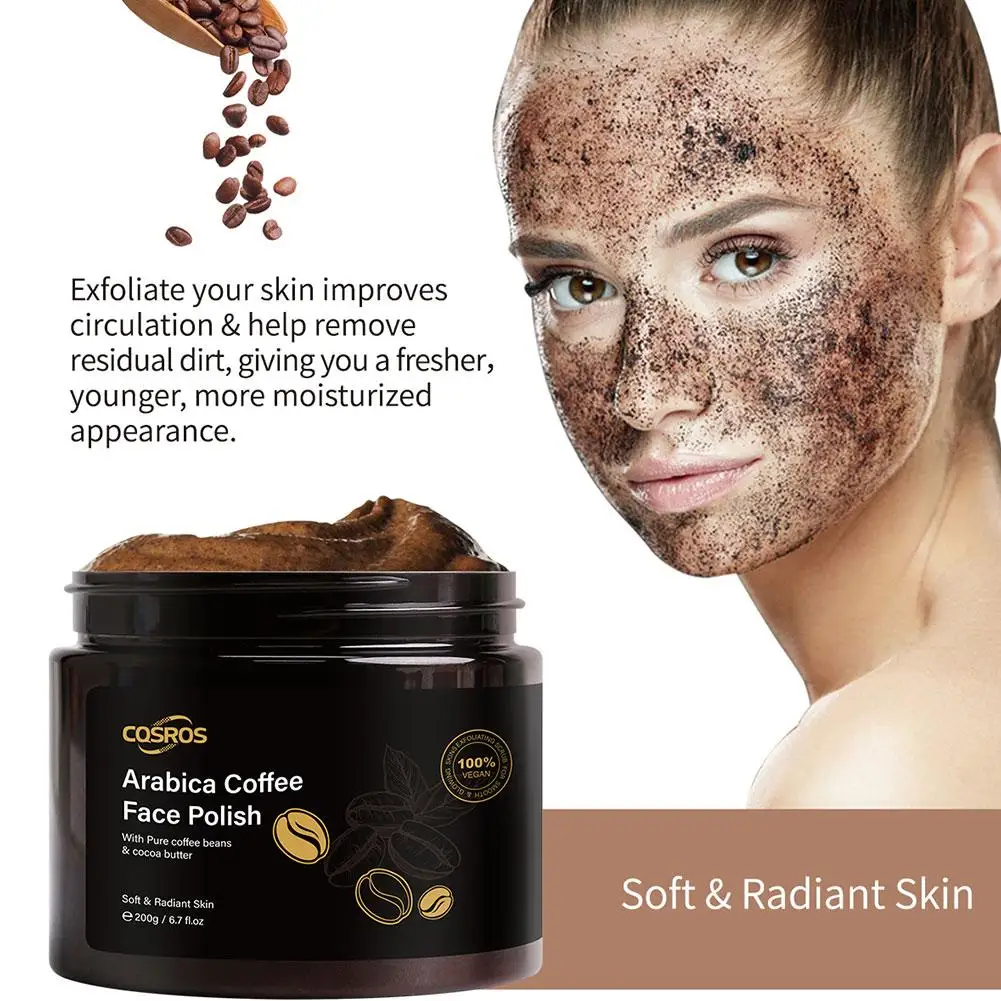 Coffee Body Scrub Cream Exfoliating Bleach Elbow Underarm Knee Pigmentation Whitening Remove Dead Skin Shower Scrub Care