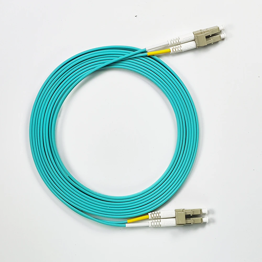 OM3 1M/1.5M/2M/3M/5M/10M-55M 2.0mm Fiber Optic Cord 10G Multi-Mode Dual Core LC/UPC-LC-UPC Fibre Optics Cables  Opitical Cable