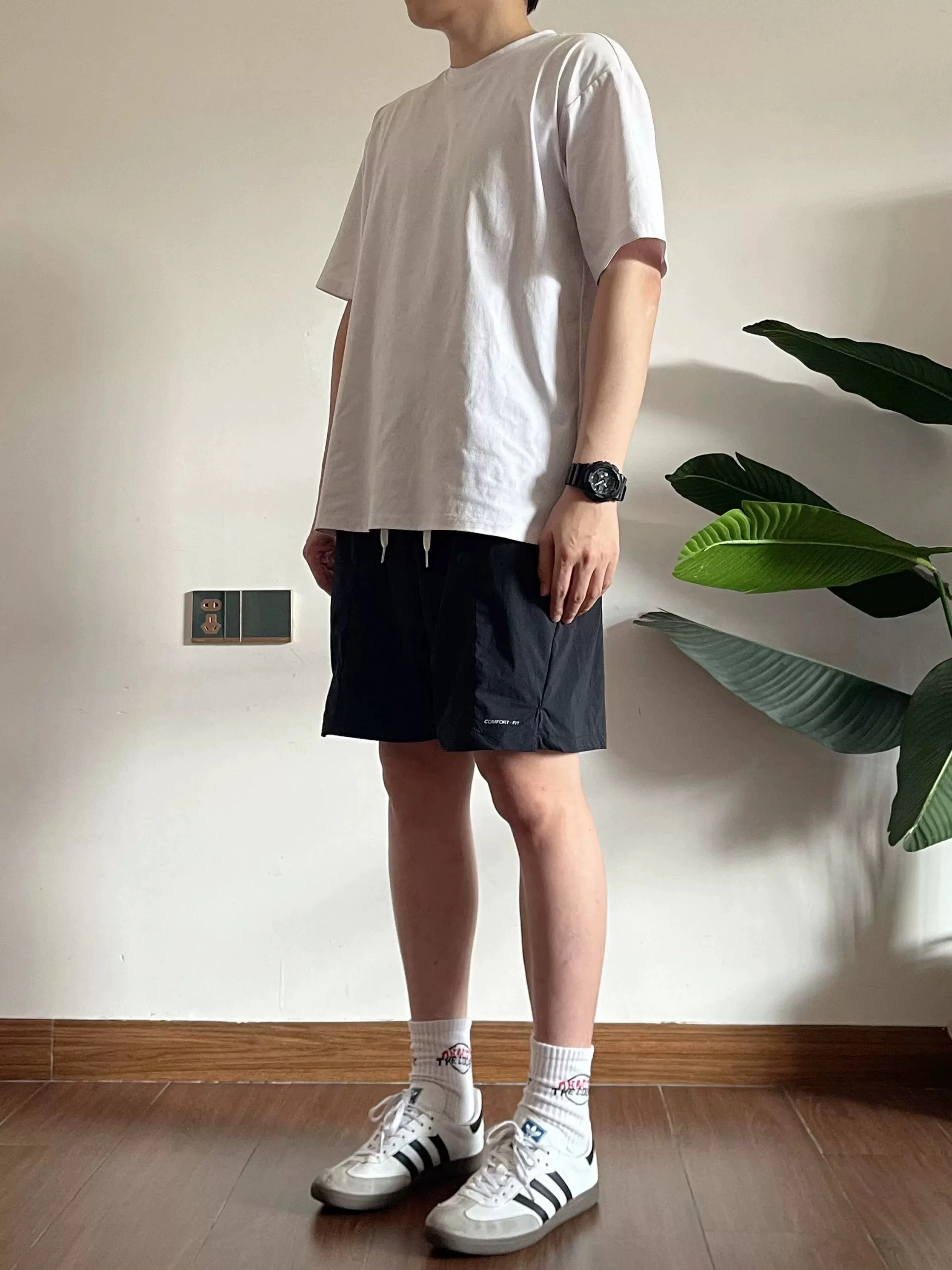 

Lightweight Portable Summer Qui Dry Baskeall orts Men's Casual Outdoor Five-Point Pants Loose Fit Straight Leg orts