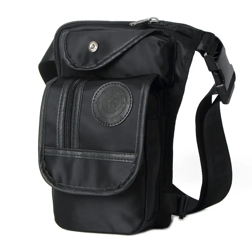 

Men Outdoor Leg Bag Motorcycle Riding Waist Pack Multi Pocket Thigh Pouch Water Resistant Hip Bag for Travel Hiking Daily Use