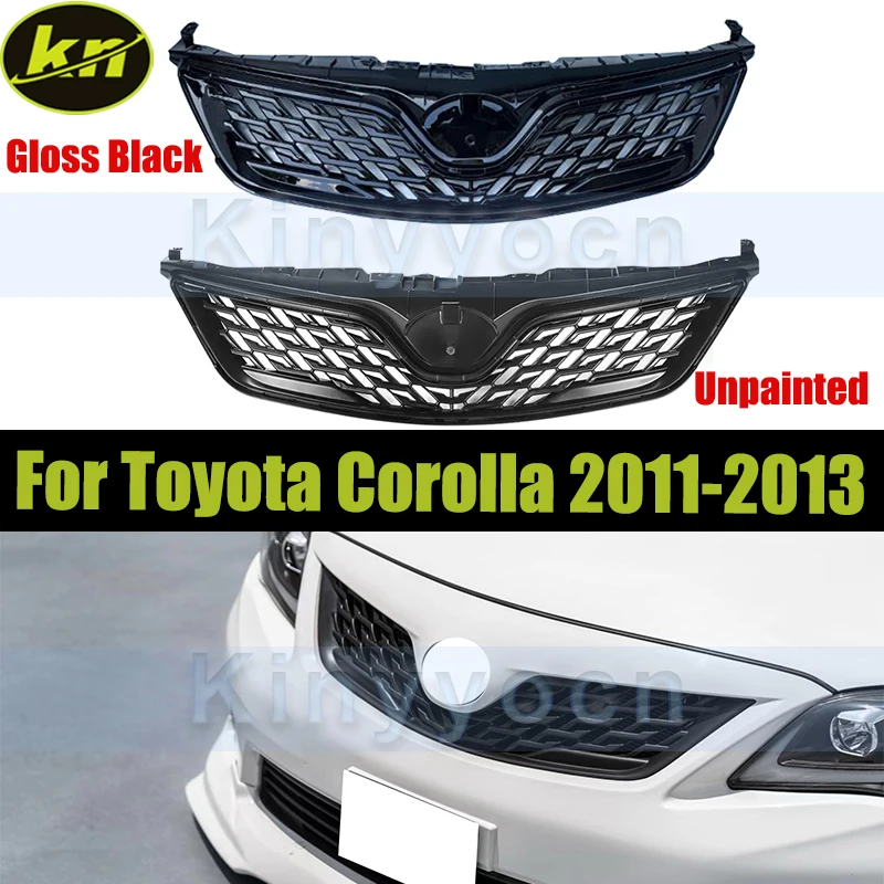 

Car Front Bumper Radiator Grille For Toyota Corolla 2011-2013 Front Bumper Hood Grille Mask