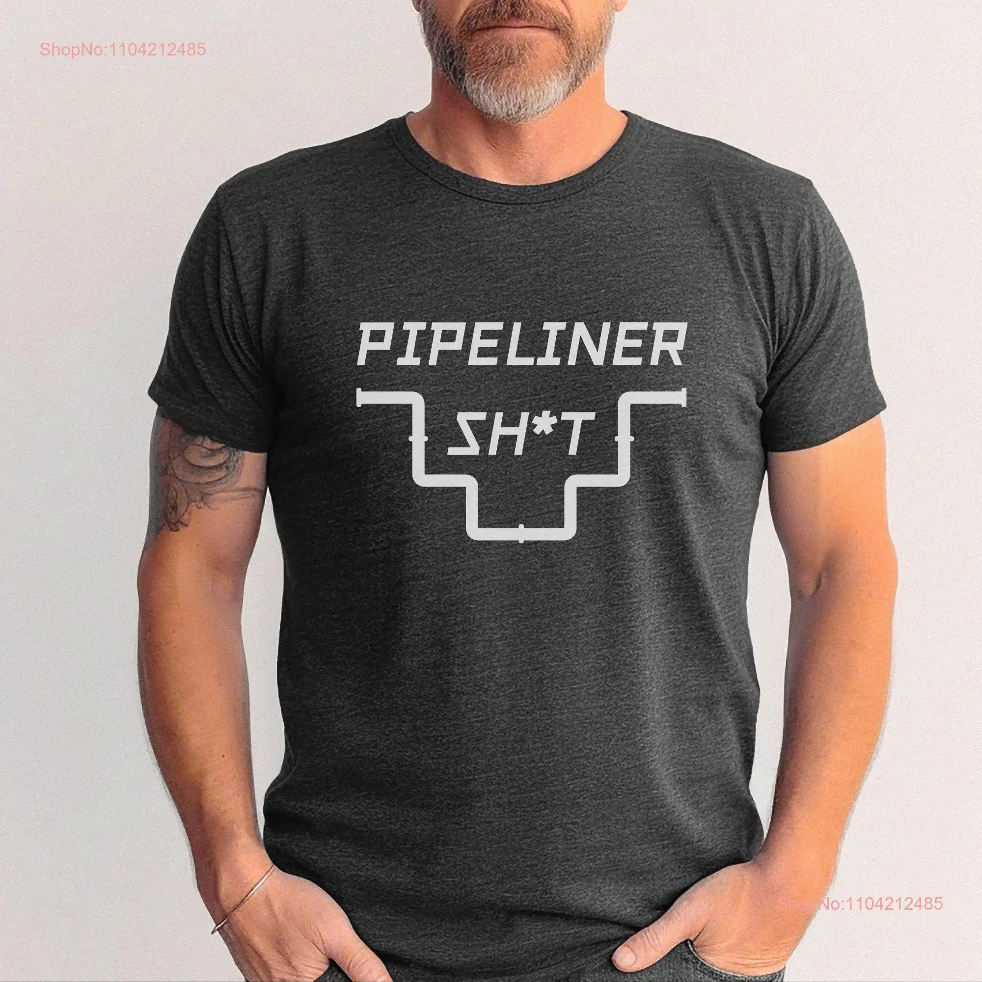 pipeline trade t shirt worker tee blue collar support gift pipeliner long or short sleeves