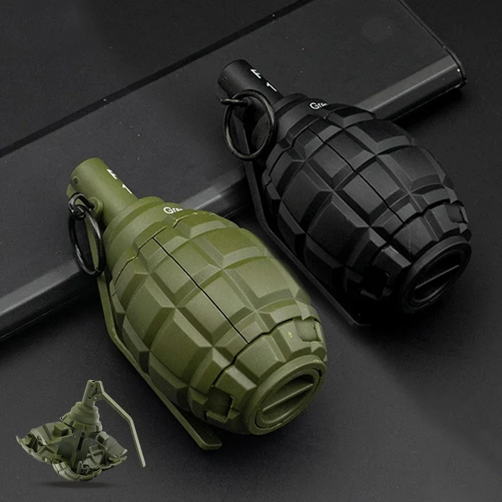 Tactical 2PCS MF36 F1 Grenade Model Airsoft Paintball Spring Powered Impact Grenade Toys for CS Game Children's Christmas Gift