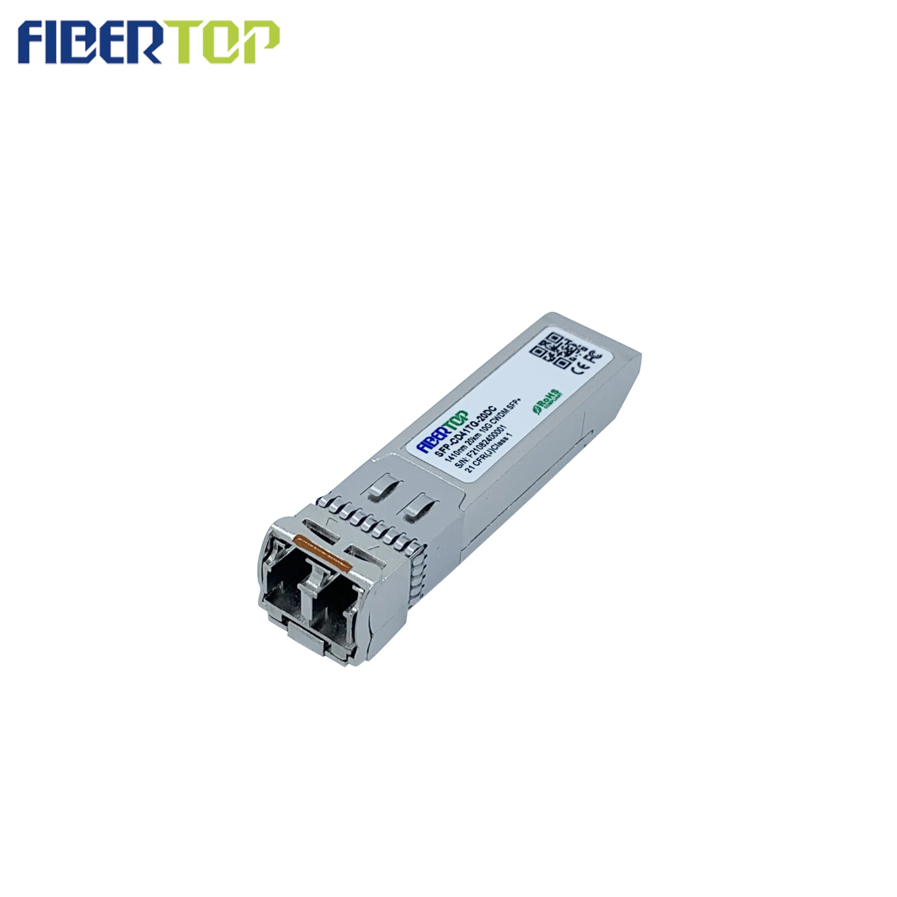 FIBERTOP fiber optic equipment 10G sfp+ cwdm 1410nm 20km single mode optical transceiver module duplex lc DDM