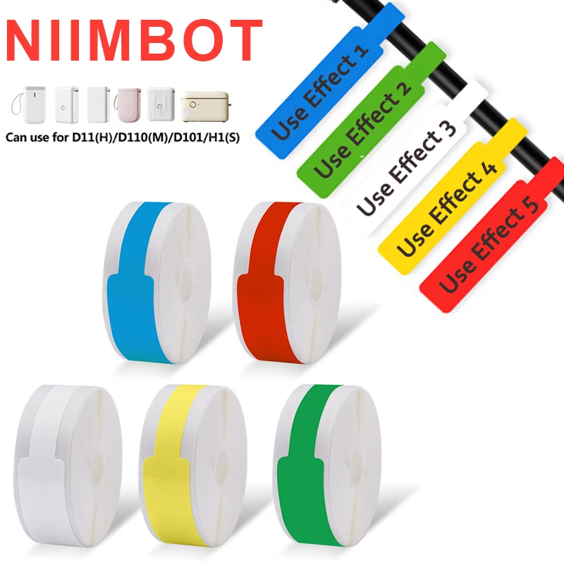 

Niimbot Cable Wire Label Stickers communication room flag pigtail network Compatible With D11/ D110/ D101/ H1S/D110M/D11H