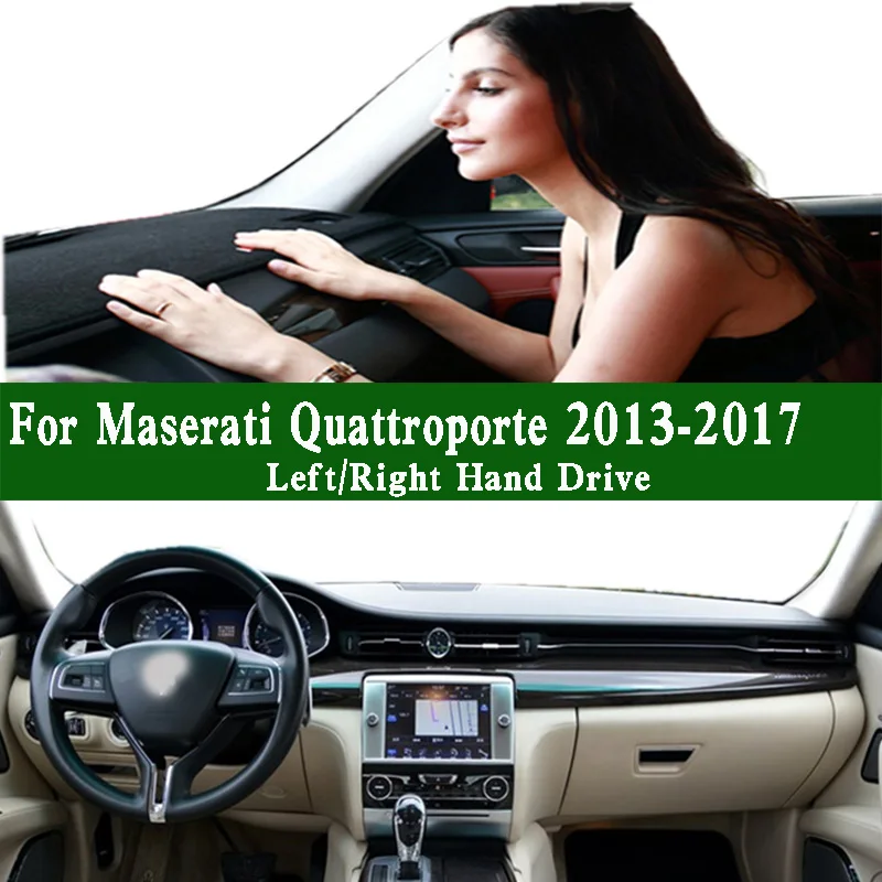 

For 2013-2017 Maserati Quattroporte SQ4 M156 Dashmat Dashboard Cover Instrument Panel Protective Pad Anti-Dirt Proo Ornaments