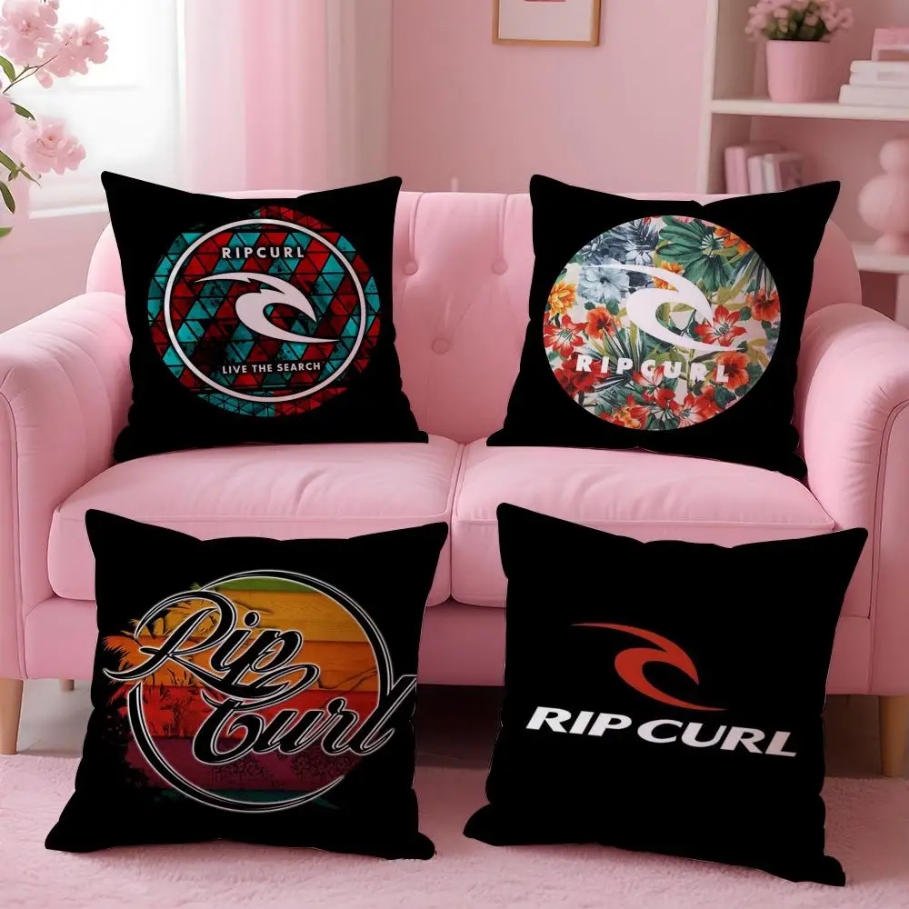Surf Beach R-Rips Curls Cushion Cover Soft Short Plush Double-Sided Printing Home Decor Machine Washable Pillow Case Gift