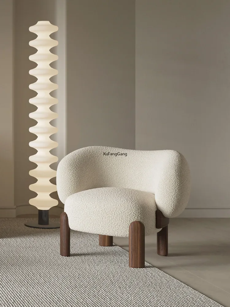 Armchair Balcony, Designer Sofa Chair Nordic Single Chair, Solid Wood Lounge Chair, Floor Chair, Vanity Chair Furniture Sofa