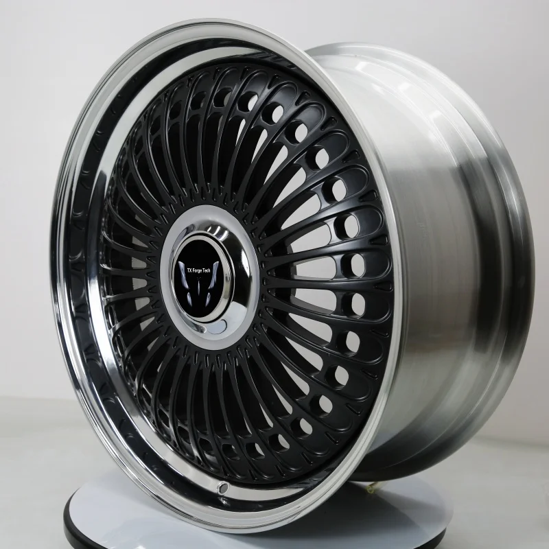 

Factory Whole Sale Customizable Forged Two Piece Aluminium Wheel Hubs Rims Matte Black OEM ODM