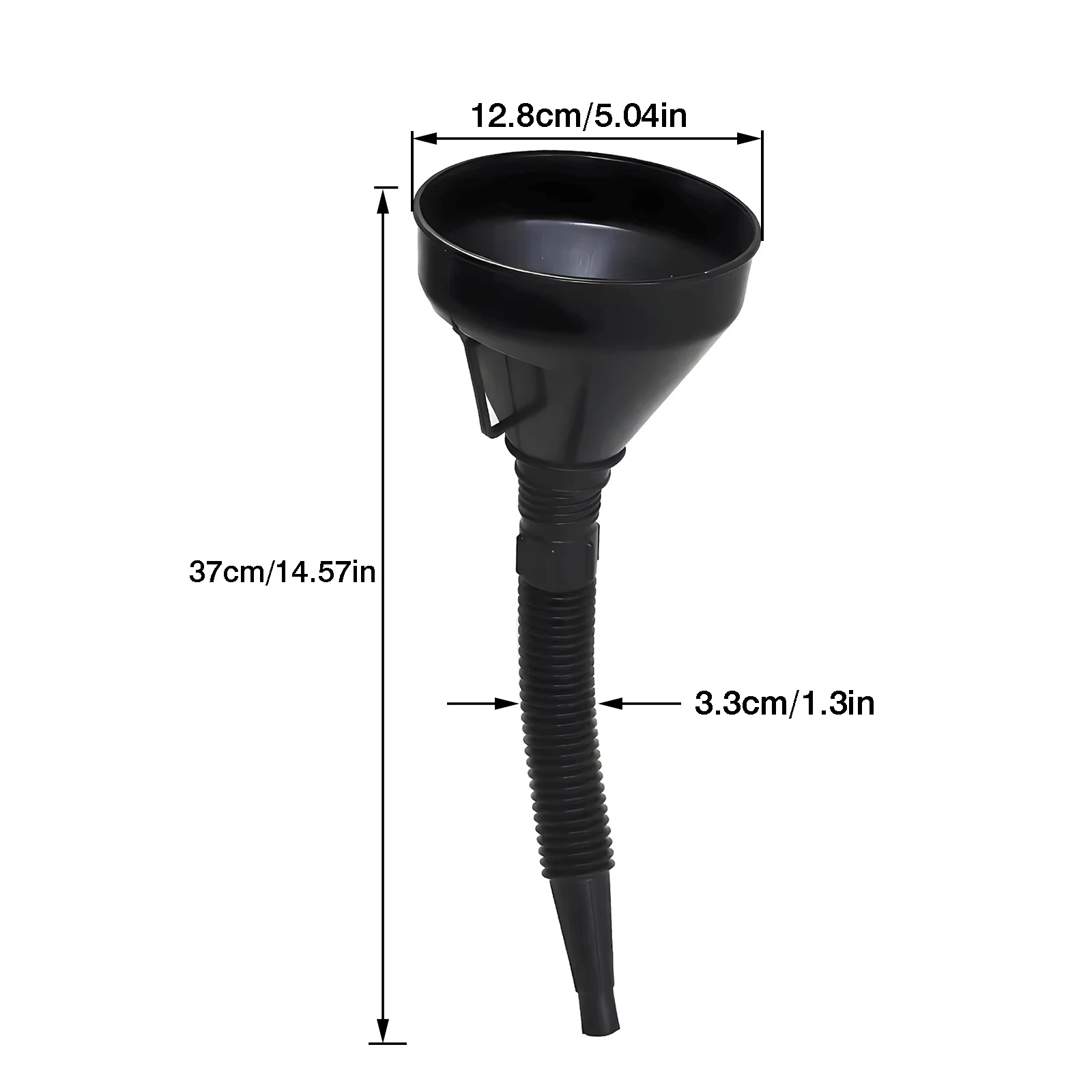 

3Pc Multi Functional Flexible Automotive Fuel Funnel: Spill-Proof Refueling & Oil Changing Tool with Wide Mouth & Handle
