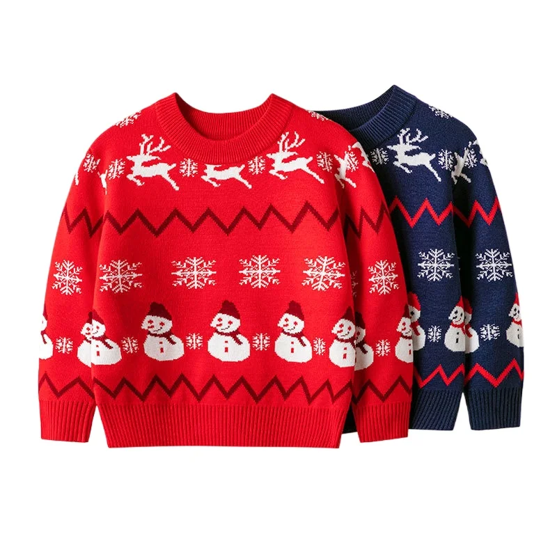

Christmas Toddler Girls Sweaters Kids Tops Pullover Fall Winter Children's Clothes