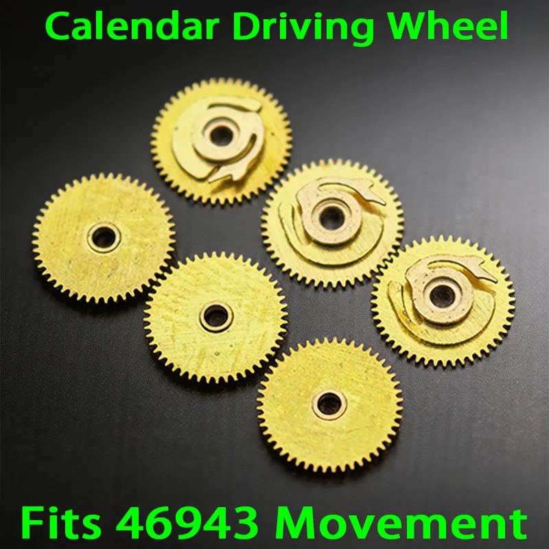 1/2/5 PCS 46943 Movement Calendar Driving Wheel Spare Parts For Oriental Double Lion 46943 Movement Watch Repair Replace Parts