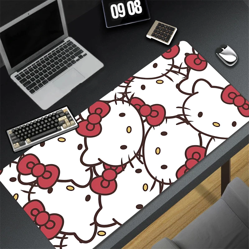 

Pattern Game Mousepad Pad Rubber Mouse Mat Desk Gaming Non Slip Table Mat PC Gamer Cabinet Mousepad H-hello K-kitty Keyboard Pad