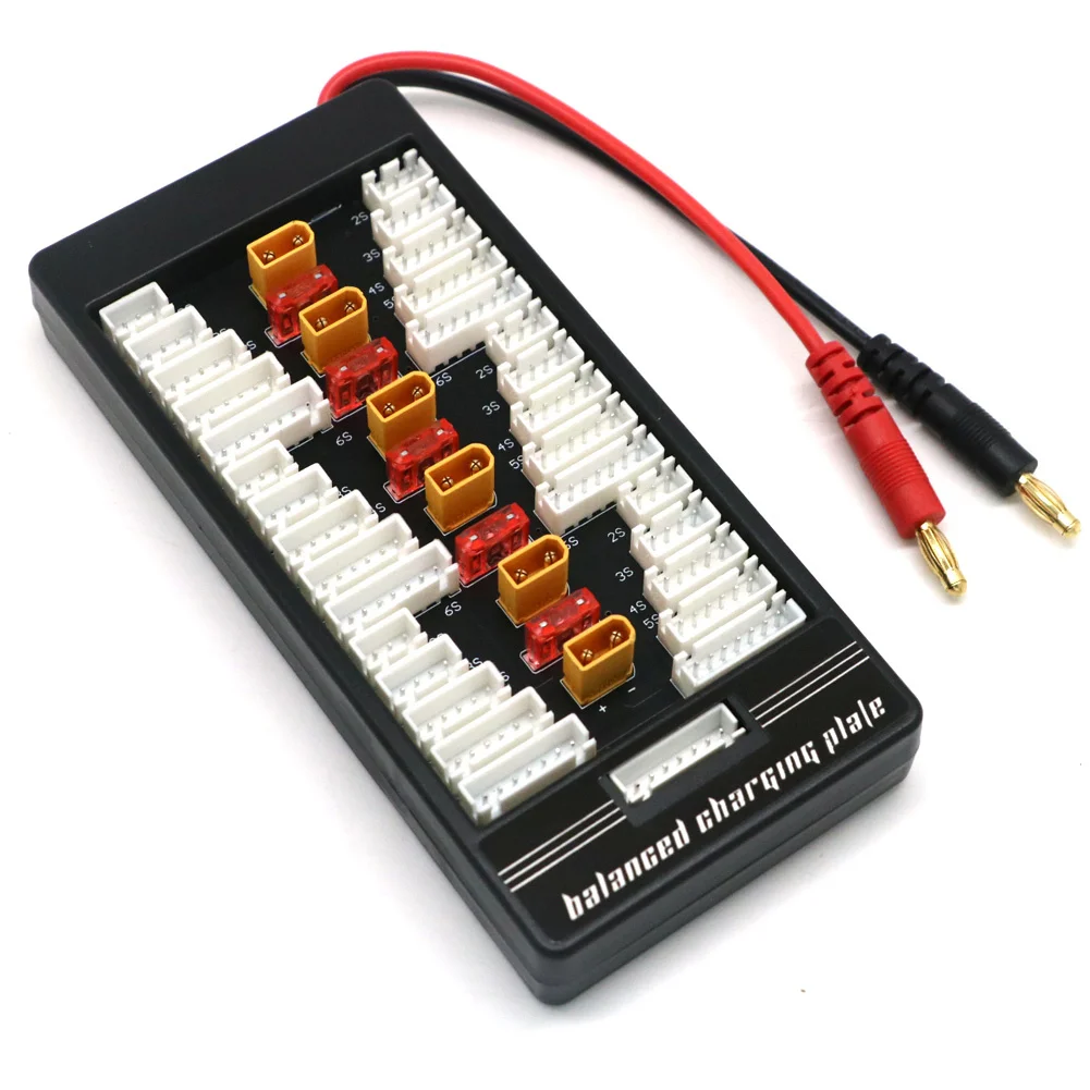 XT30 XT60  XT90 T-Plug EC3 EC5 Parallel Lipo Battery Charging Board 2-6S for ISDT Q6 PL6 PL8 Charger IMAX B6 B6AC B8 Charger