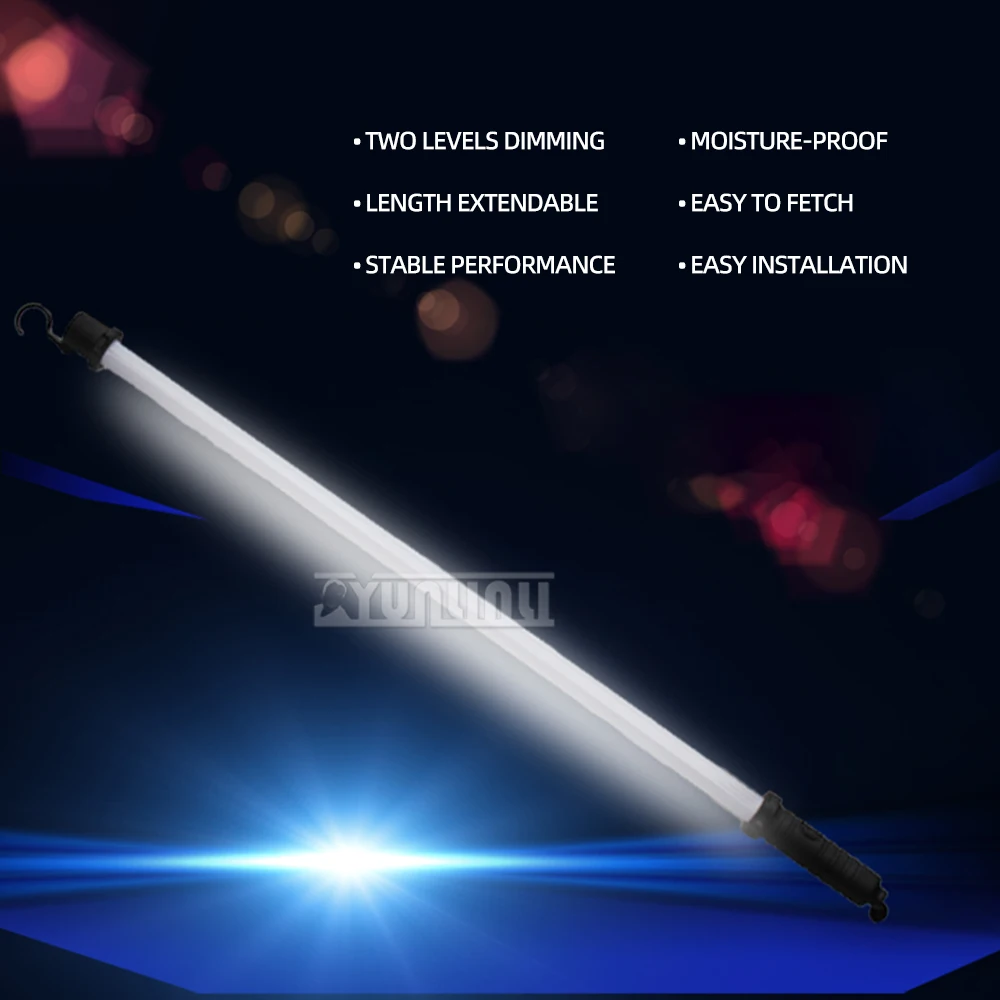 Car hood engine work maintenance light LED rechargeable telescopic work light split cabin light emergency