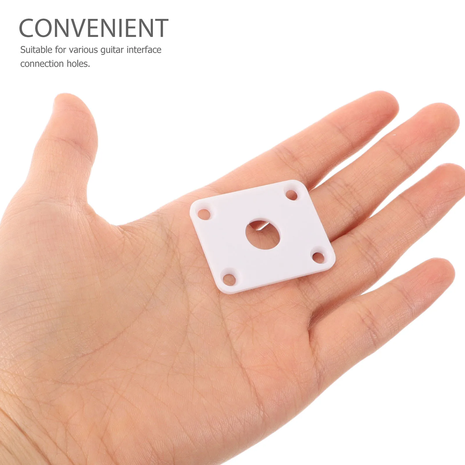 البلاستيك الغيتار جاك لوحة أجزاء الغيتار الكهربائي غطاء مستطيل سهلة التركيب حماية ضد الضرر باس جاك درع #2