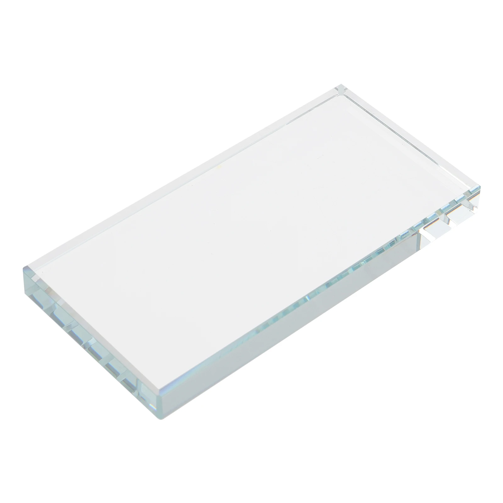

Eyelash Grafting Glass Pad Rectangle Tool Eyelash Extension Glue Pad Reusable Crystal Clear Beauty Salon Home Use