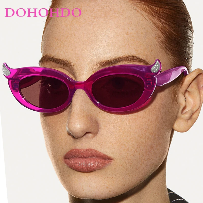 

2025 Fashion Small Frame Cat Eye Women Sunglasses New Brand Designer Men Sunglass Outdoor Travel Party Shades Ladies UV400 Очки