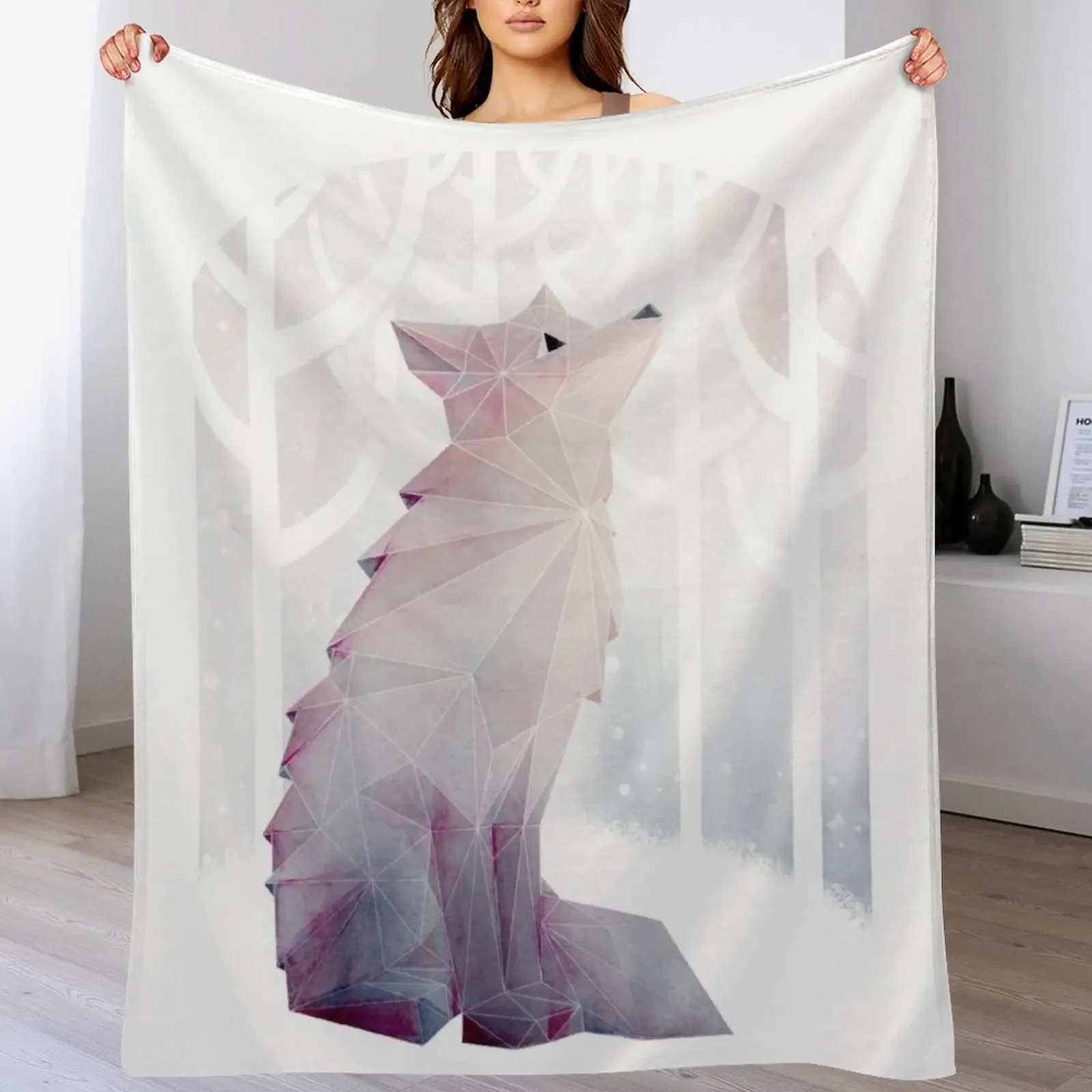 

Fox in the Snow Throw Blanket Luxury Thicken Custom Loose Bed Fashionable Blankets