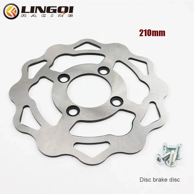 

LINGQI Motorcycle 210mm Front Rear Brake Disc Disk Rotor Stainless Steel Brake Discs For Most Pit Dirt Bike