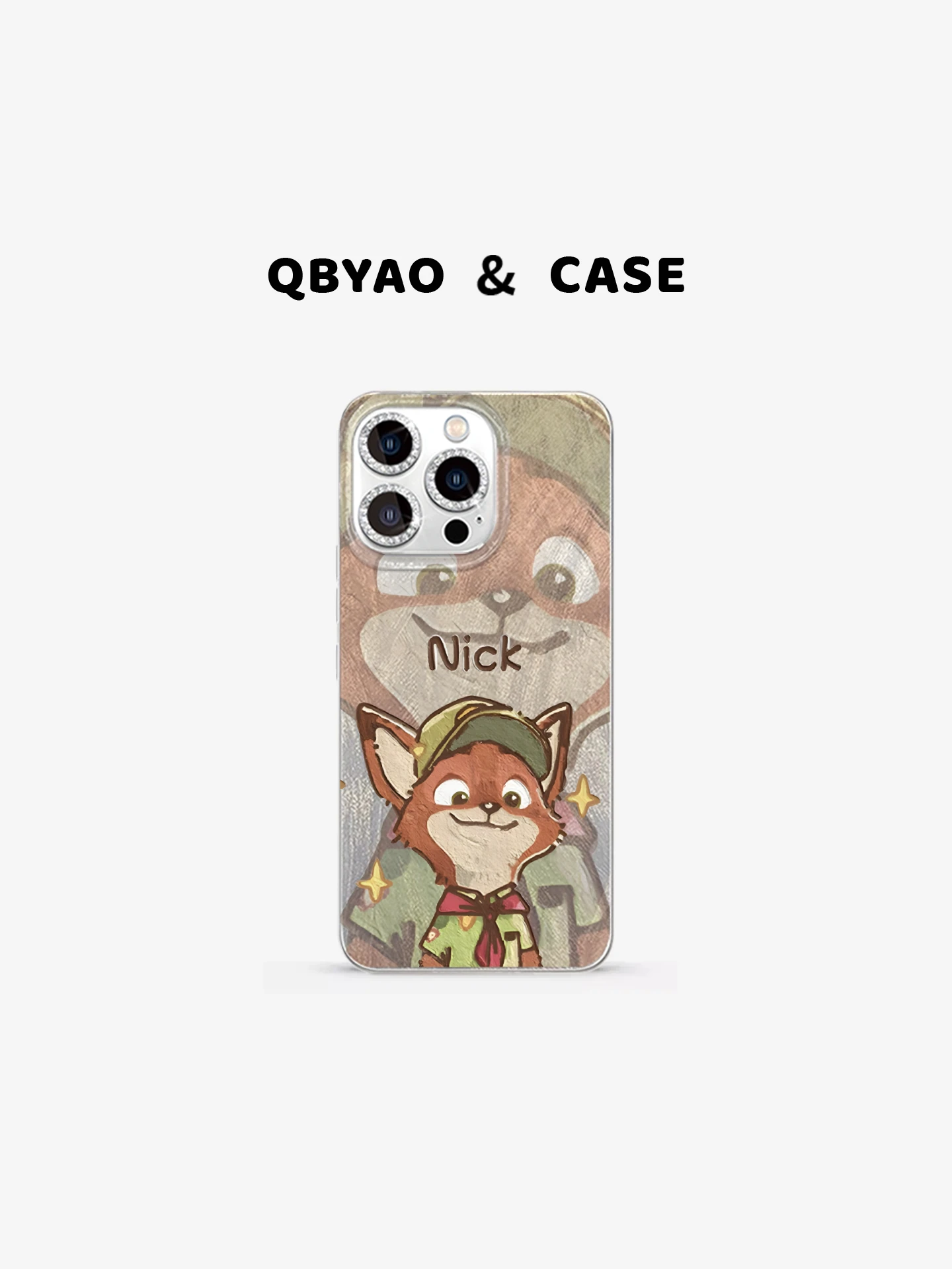 

Jiabeiyao Silicone Phone Case Full Cover Design with Chain Anti-Fall for 16Promax Creative Cartoon Unique iPhone16Pro