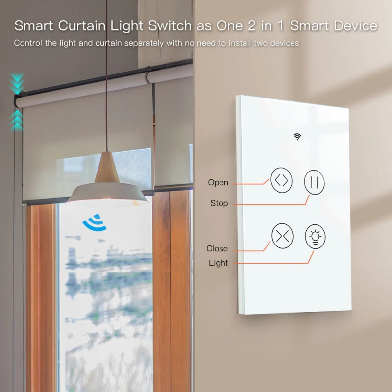 Vida inteligente app luz interruptor de toque controle de voz tuya inteligente wifi rf painel de vidro controle remoto-fi2.4ghz interruptor de luz