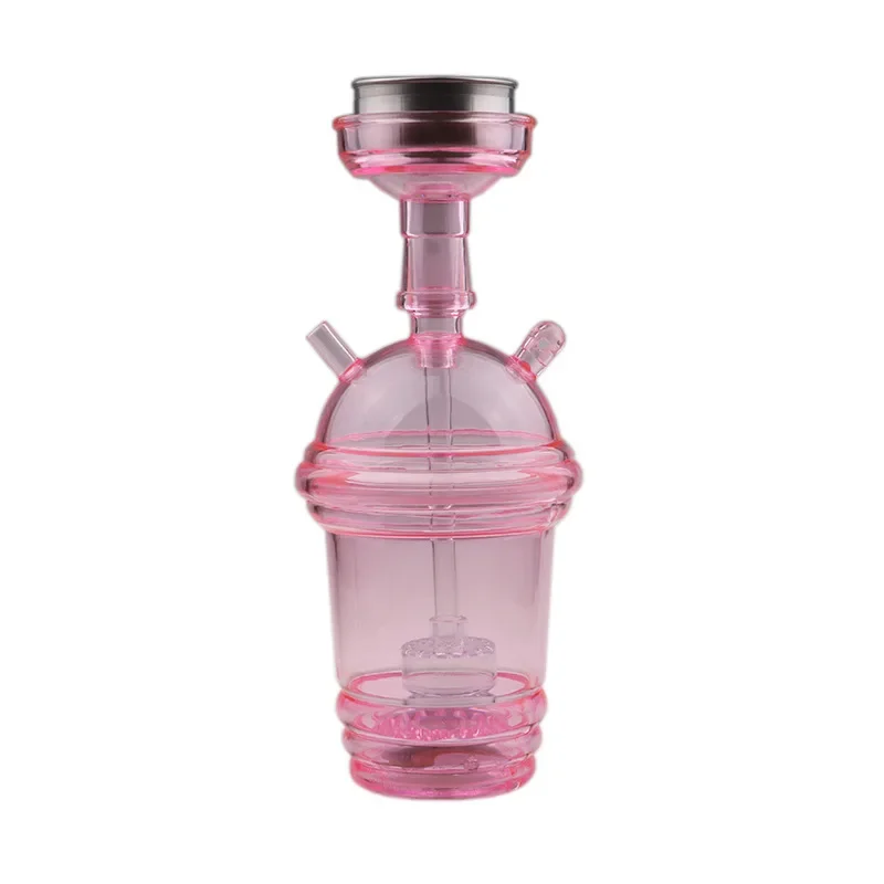 

Acrylic milk tea cup hookah pot full set of luminous color-changing