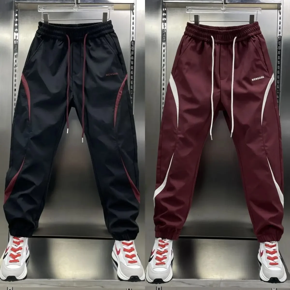 

Новинка Осень 2024, модные повседневные мужские брюки, модные свободные леггинсы в американском стиле, универсальные брюки Harlan