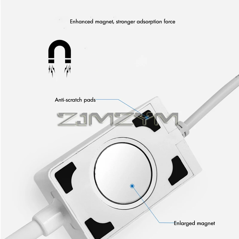 Imagem -03 - Magnetic Flexible Work Lights para Máquina de Costura Bandsaw Acessório 25cm Long Gooseneck Branco e Quente Luz uv 40 Leds