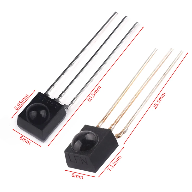 High Quality 5Pcs/lot IR Receiver 38 kHz Remote Infrared Module TSOP4838 DIP-3/LNF0038K