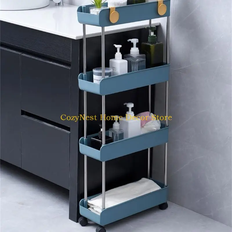 92MF Space Saving Mobile Utility Cart Удобная катание на кухне хорошо организованная кухонная стойка для хранения стойки