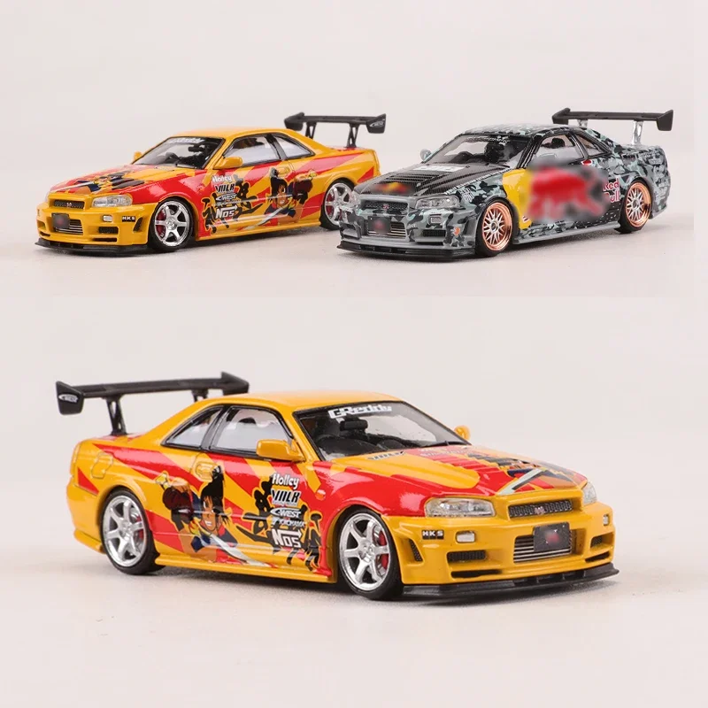 Fast Speed FS 1:64 Skyline  GTR R34  Diecast Alloy Model Car Collector