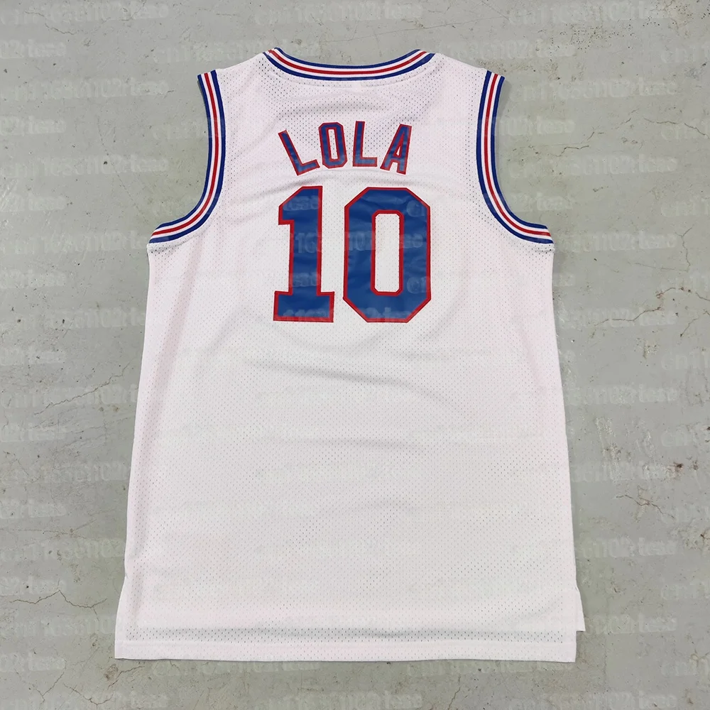 2026 Trillast Space Jam Bugs 1 Lola 10 Murray 22 TAZ D. Duck 2 White Tune Squad Basketball Tanktop 3D-gedrucktes Familien-Top – Detail 4