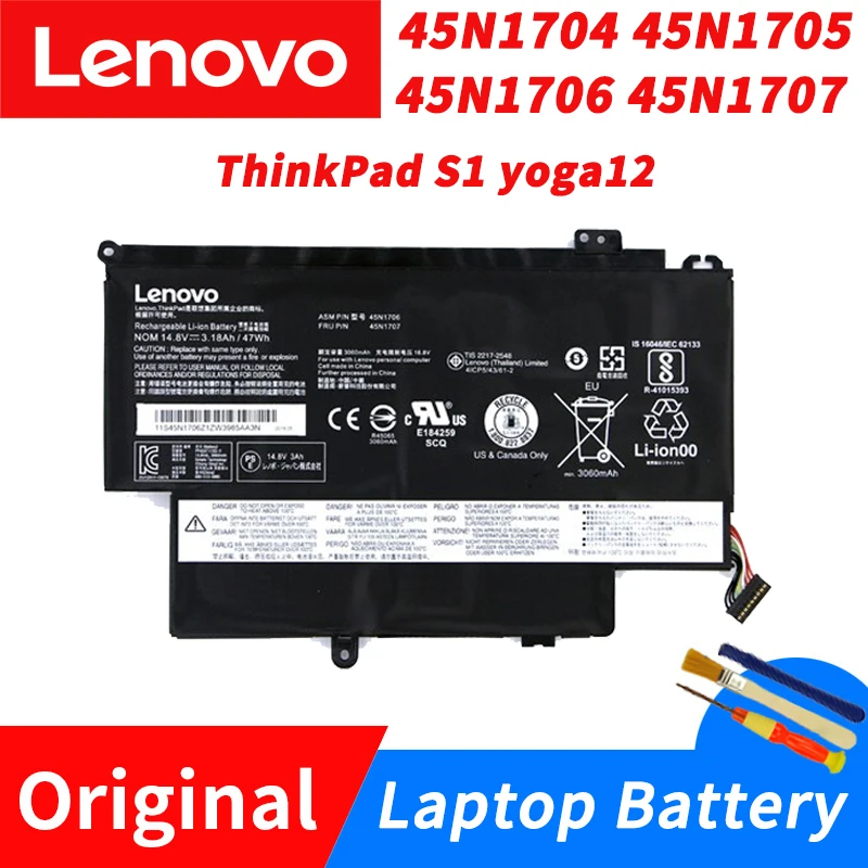 

Оригинальный аккумулятор для ноутбука Lenovo ThinkPad S1 Yoga12 45N1704 45N1705 45N1706 45N1707