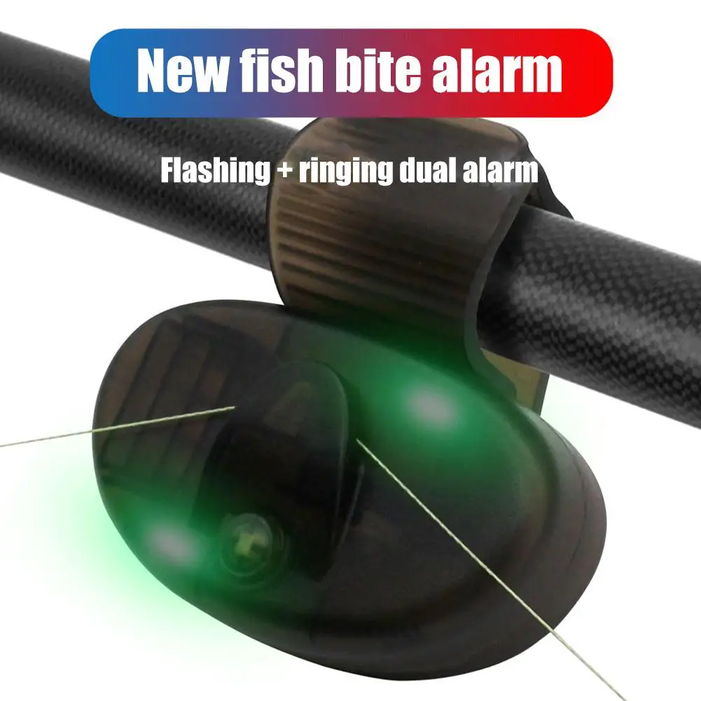 LED Indicador with Loud Sound Bell Clip Fish Illuminated Bite Indicator Essential Fishing Accessory for Daytime Night Fishing