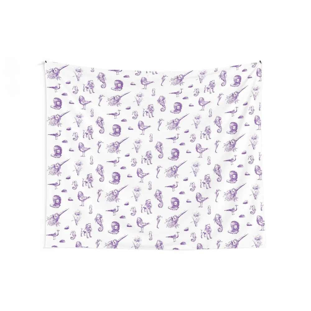 Rent-Free Blackbeard Sketches - purple Tapestry Decorations For Your Bedroom Room Decorations Aesthetics Room Decor Tapestry