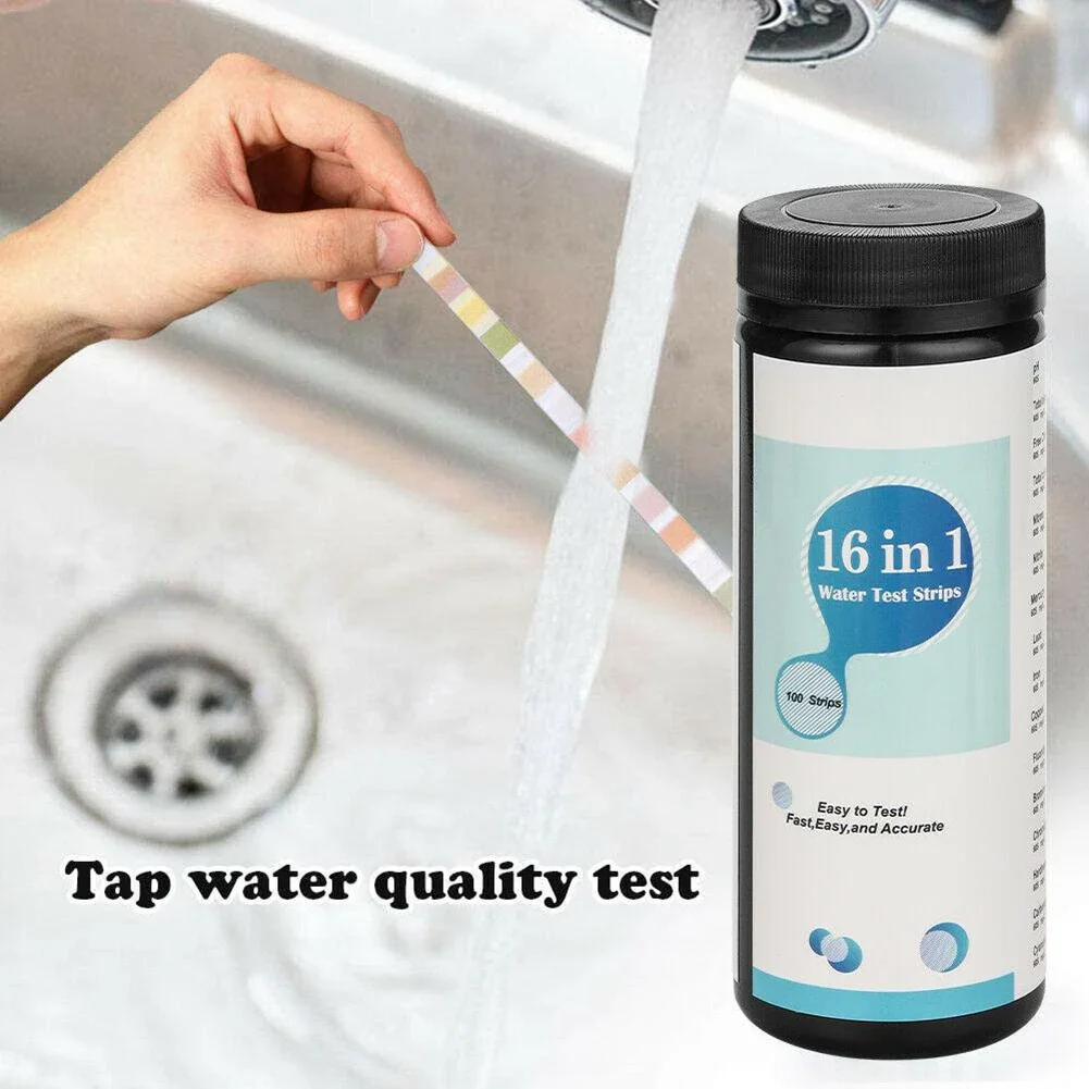 50pcs 16-in-1 Drinking Water Test Strip PH Bromine Nitrate Water Quality Test For Aquarium Fish Tank Pool Nitrate Test Strip