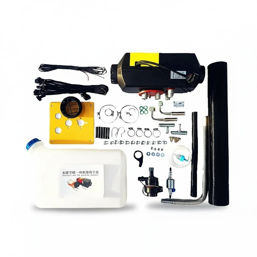 Diesel Parking Air Heater, 5kW 12V/24V and 7kW 24V Integrated Water Heater, Heavy Duty Engine Preheater, Premium Grade
